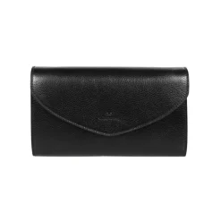 Stilig skinnclutch med skulderreim