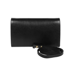 Stilig skinnclutch med skulderreim