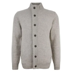 Strikket genser med cardigan-funksjon