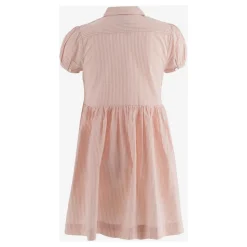 Striped Smocked Cotton Seersucker Dress