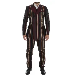 Stripet Dobbeltspent Slim Fit Dress
