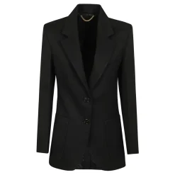 Svart Patch Pocket Jakke