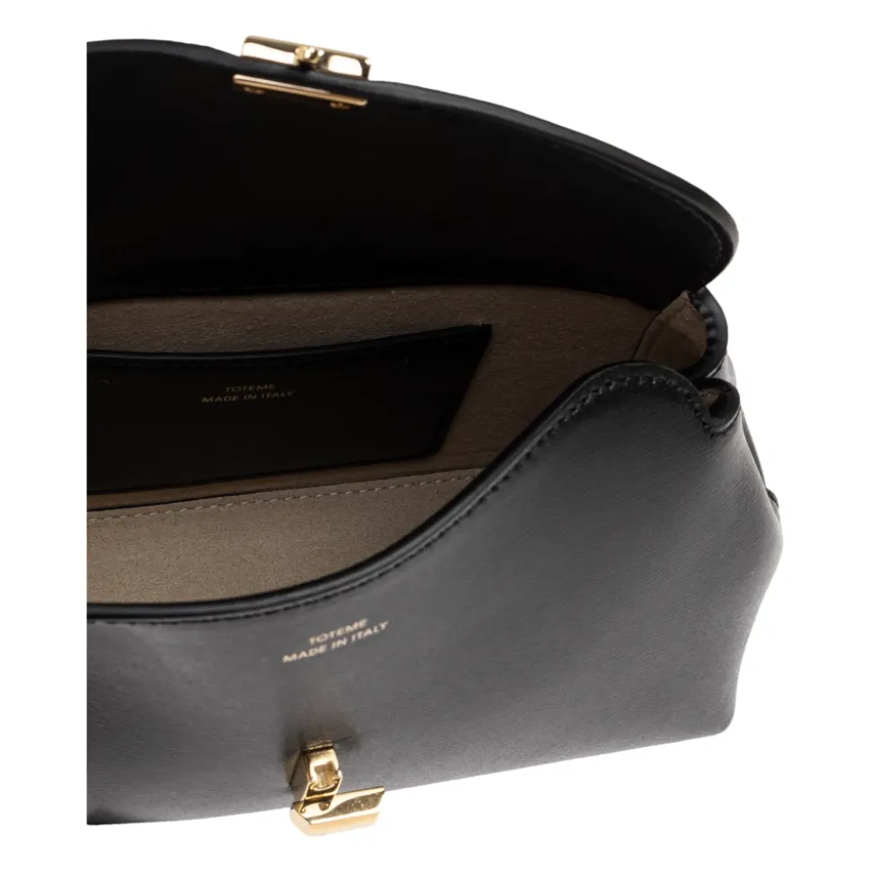 T-Lock Mini Leather Clutch