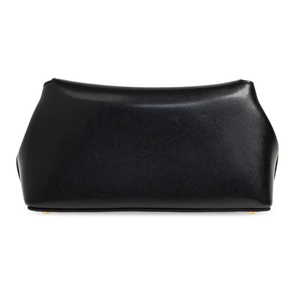 T-Lock Mini Leather Clutch