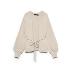 Vmagnes Ls O-Neck Tie Cardigan Exp Genser