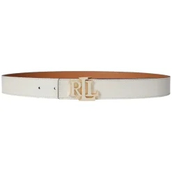 White/Crml Lauren Ralph Lauren Reversibel 30-Belt-Medium Belter