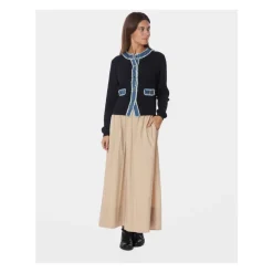 Zelma Strikket Denim Cardigan